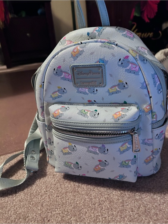 Loungefly Other - Loungefly pastel blue Dumbo mini backpack